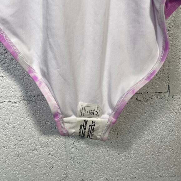 California Sunshine Juniors' Plus Size Tie-Dyed One-Piece Keyhole Swimsuit 0 - Picture 9 of 12